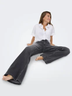 Outlet ONLJULLES Lav talje Wide leg fit Jeans Dame Jeans|Jeans