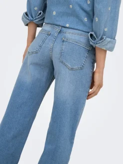 Discount ONLJULLES Lav talje Wide leg fit Jeans Dame Jeans|Jeans