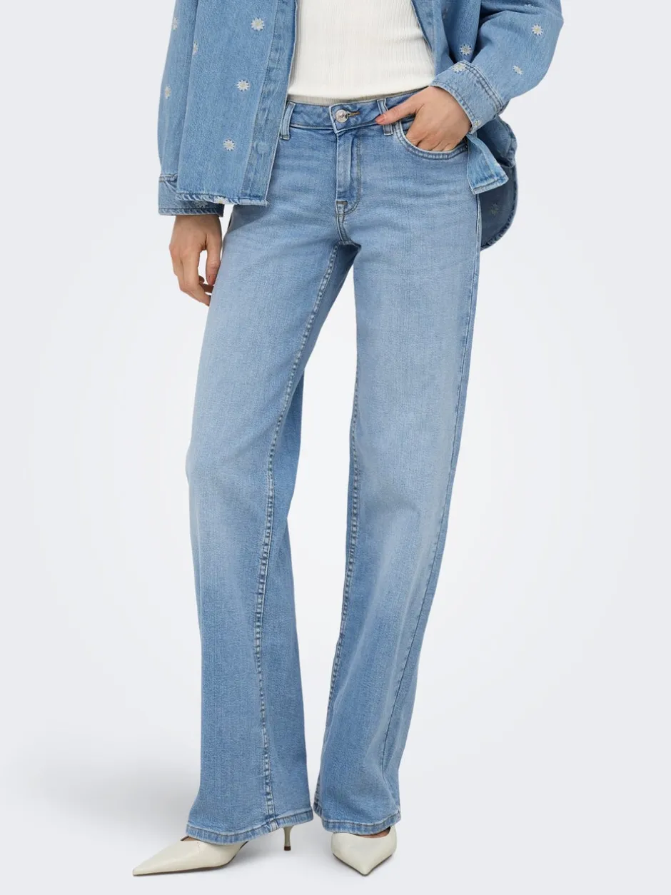 Discount ONLJULLES Lav talje Wide leg fit Jeans Dame Jeans|Jeans