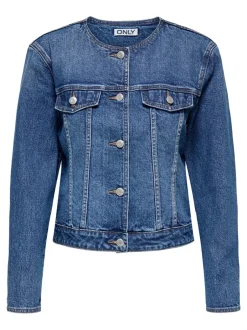 Online ONLKATHY Denimjakke Dame Jakker Og Frakker|Double Denim