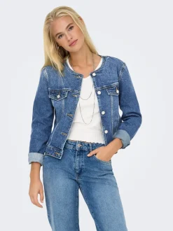 Online ONLKATHY Denimjakke Dame Jakker Og Frakker|Double Denim