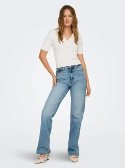 Clearance ONLKAYA Strikket rullekrave Dame Strik & Cardigans