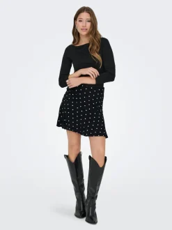 Hot ONLKESHAV Skaternederdel Kort nederdel Dame Nederdele