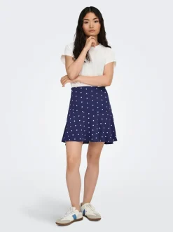 Discount ONLKESHAV Skaternederdel Kort nederdel Dame Nederdele
