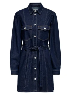 Sale ONLKETTY Kort kjole Dame Kjoler|Double Denim