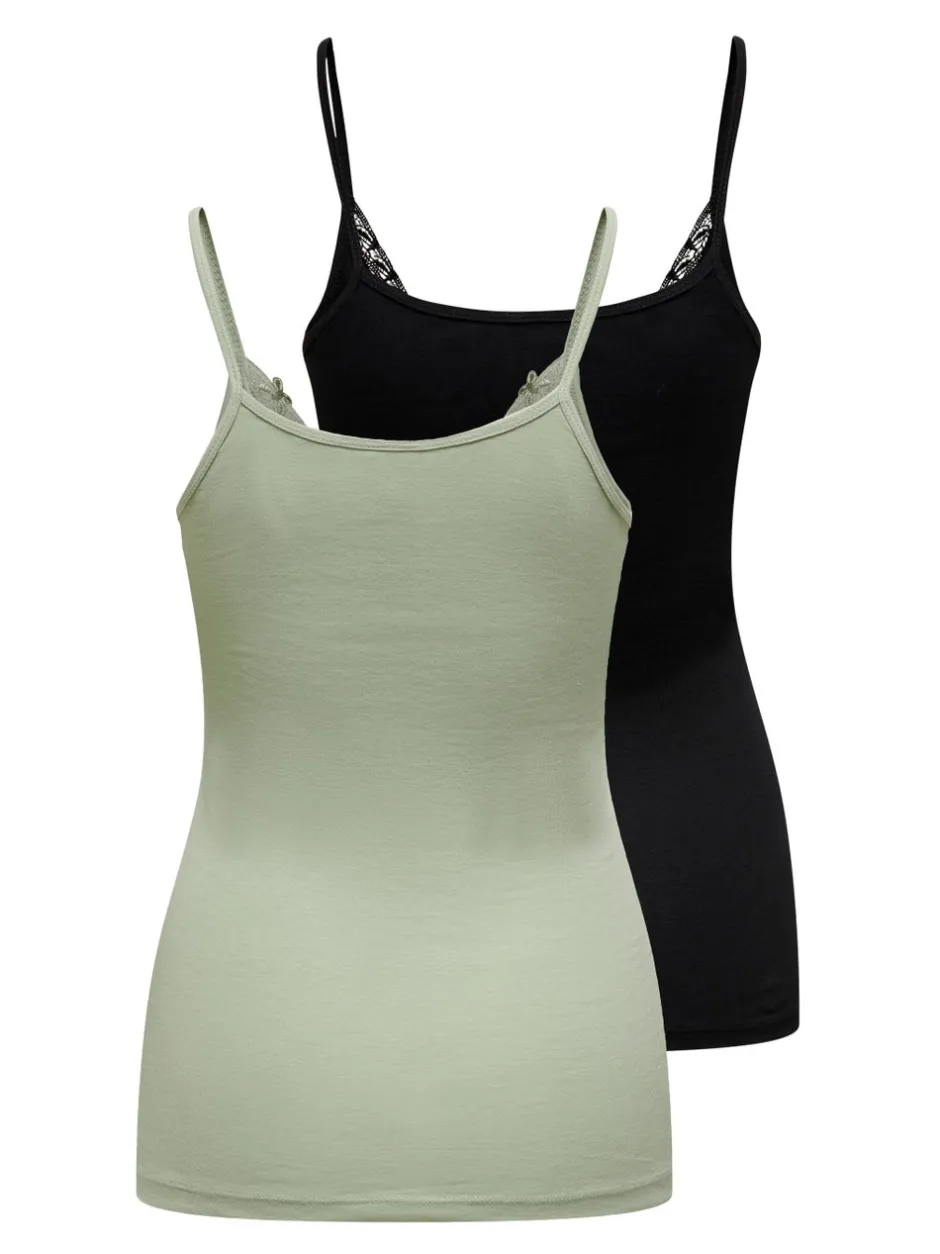 New ONLKIRA 2-pack Tanktop Dame Toppe