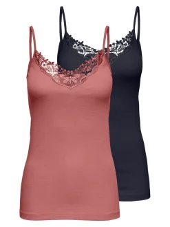 New ONLKIRA 2-pack Tanktop Dame Toppe