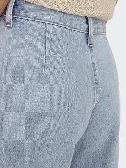 Sale ONLLA Høj talje Wide leg fit Lang Jeans Dame Jeans|Jeans