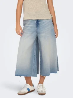 Sale ONLLA Høj talje Wide leg fit Lang Jeans Dame Jeans|Jeans