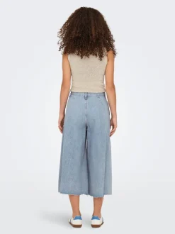 Sale ONLLA Høj talje Wide leg fit Lang Jeans Dame Jeans|Jeans