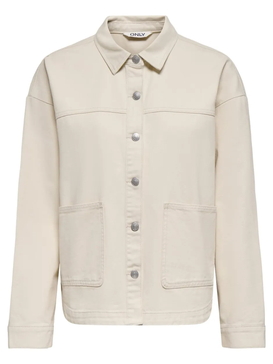 New ONLLARA Denimjakke Dame Jakker Og Frakker|Double Denim