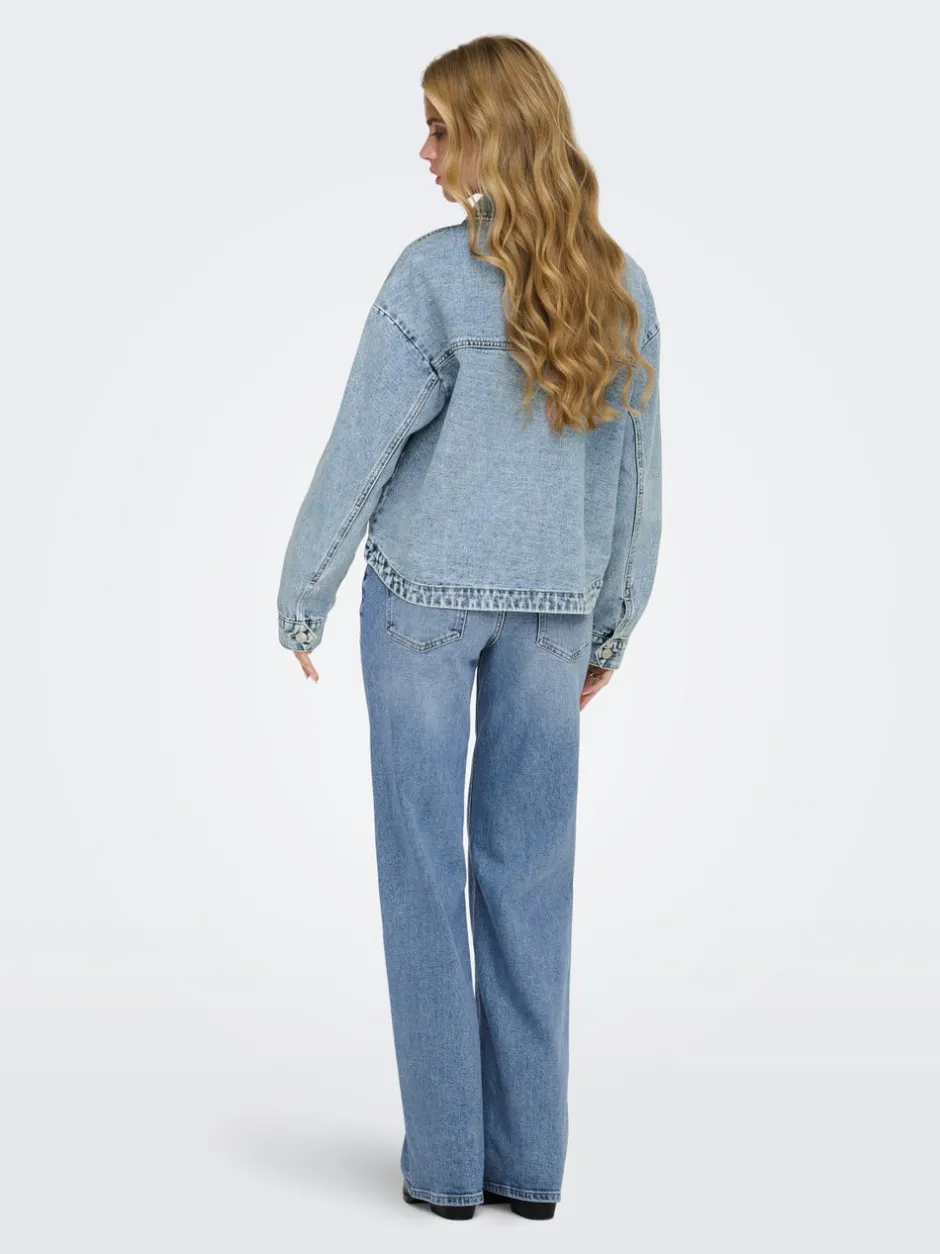 Sale ONLLARA Denimjakke Dame Jakker Og Frakker|Double Denim