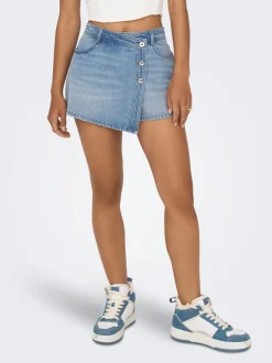 Discount ONLLESLY Nederdel Mininederdel Dame Accessories|Denimshorts