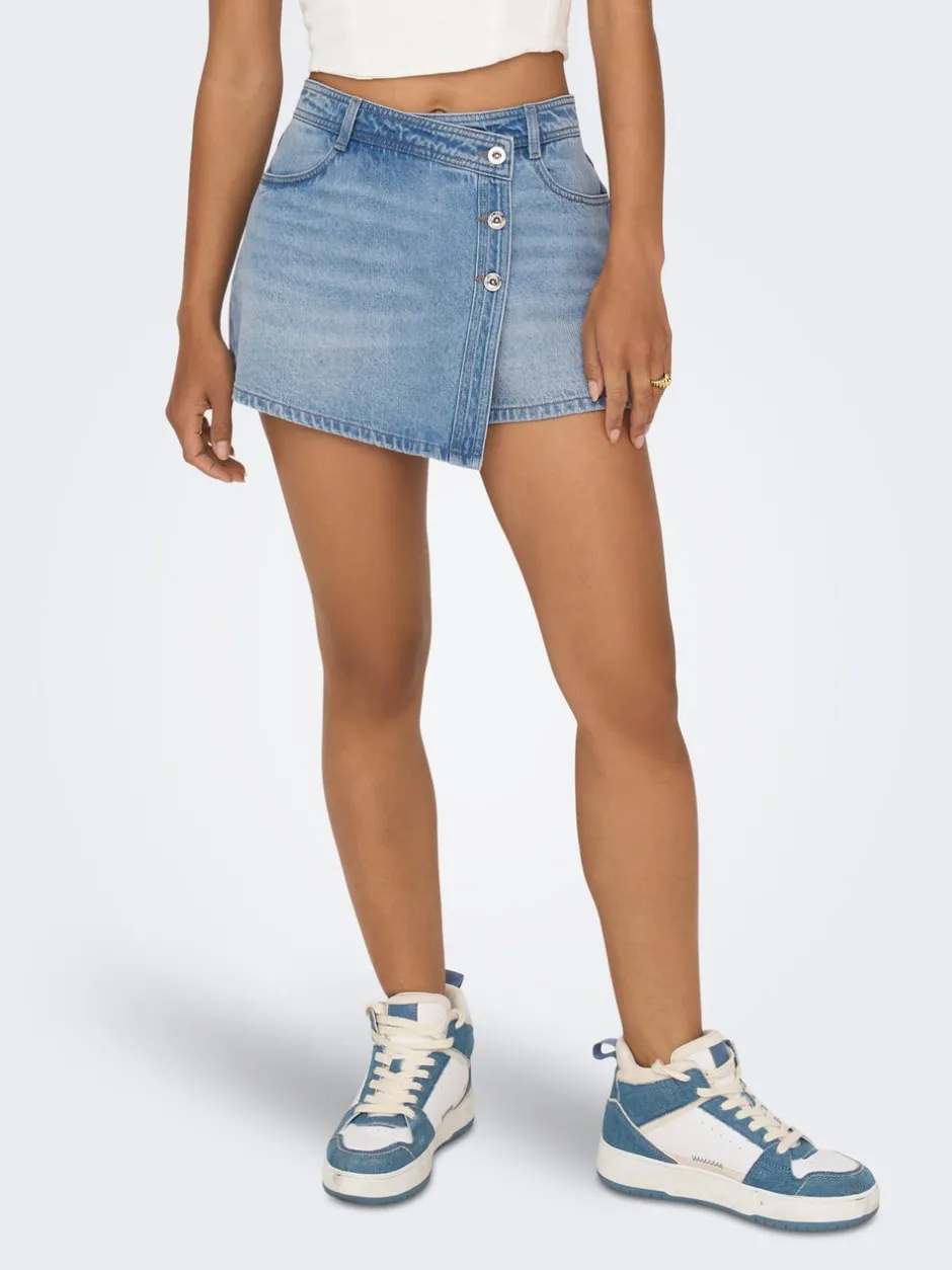 Discount ONLLESLY Nederdel Mininederdel Dame Accessories|Denimshorts