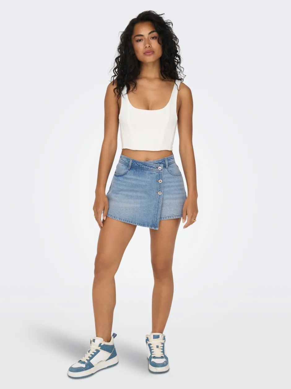 Discount ONLLESLY Nederdel Mininederdel Dame Accessories|Denimshorts
