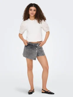 Discount ONLLESLY Nederdel Mininederdel Dame Accessories|Denimshorts