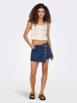 Sale ONLLESLY Nederdel Mininederdel Dame Accessories|Denimshorts
