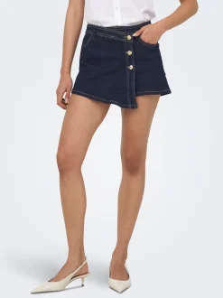 Online ONLLILLIE Denim-nederdel Mininederdel Dame Nederdele