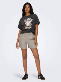 Outlet ONLLINDA Høj talje Wide leg fit Shorts Dame Shorts
