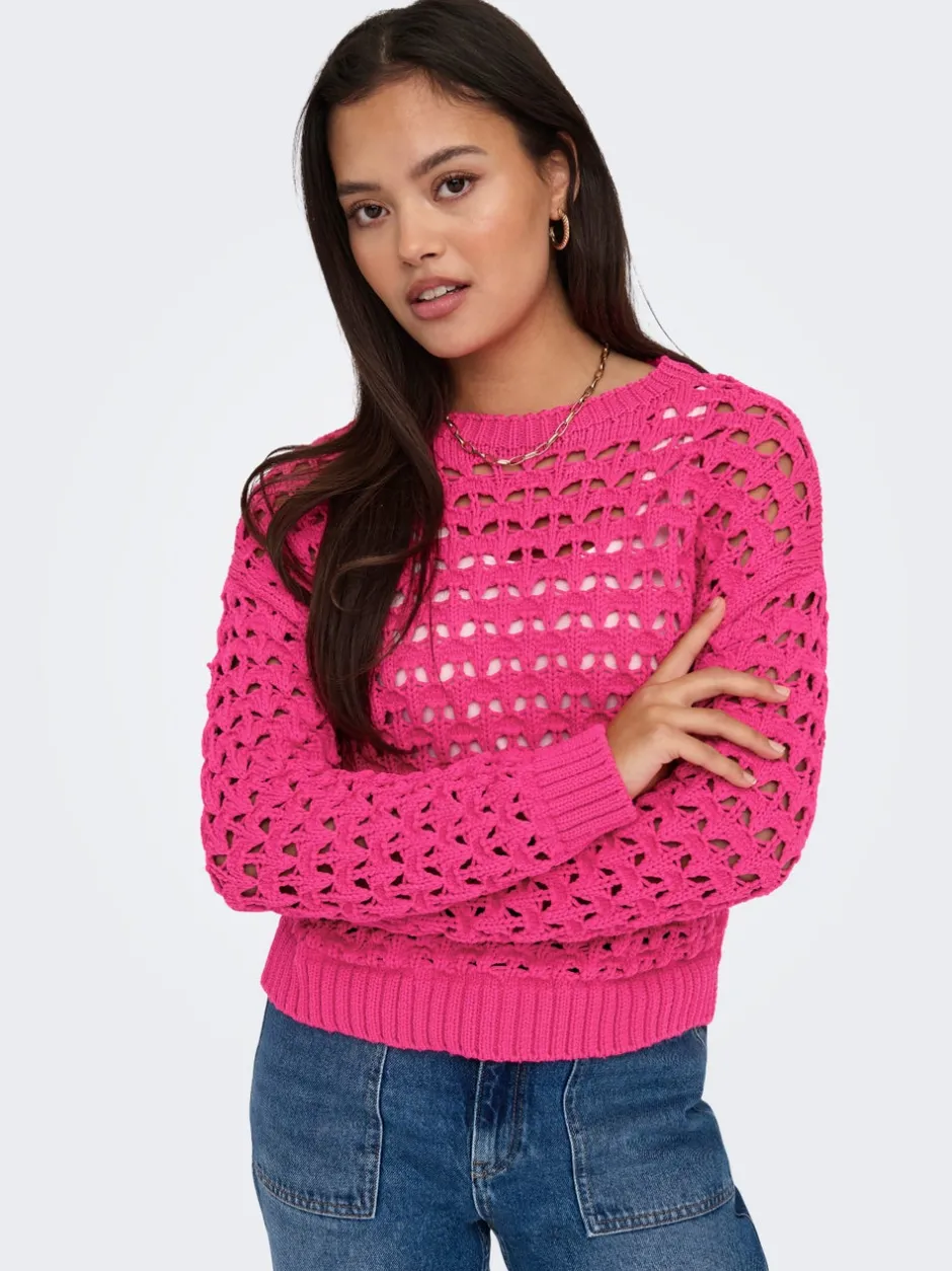 Hot ONLLINDA Striktrøje Dame Strik & Cardigans