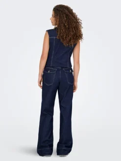 Sale ONLLINEA Høj talje Wide leg fit Jeans Dame Jeans|Jeans
