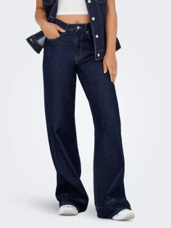 Sale ONLLINEA Høj talje Wide leg fit Jeans Dame Jeans|Jeans