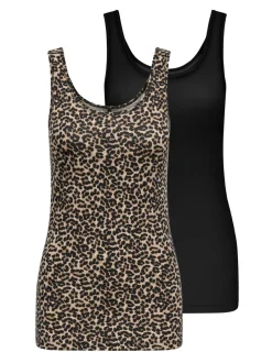 Discount ONLLIVE 2-pack Tanktop Dame Toppe