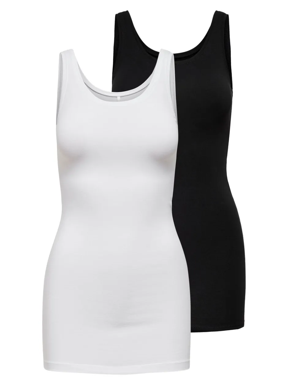 New ONLLIVE 2-pack Tanktop Dame Toppe