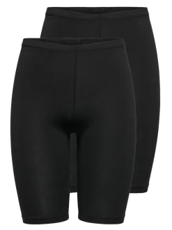 Hot ONLLIVE Slim fit 2-pack Bikershorts Dame Shorts
