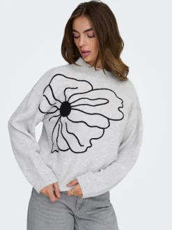 Hot ONLLOI Striktrøje Dame Strik & Cardigans
