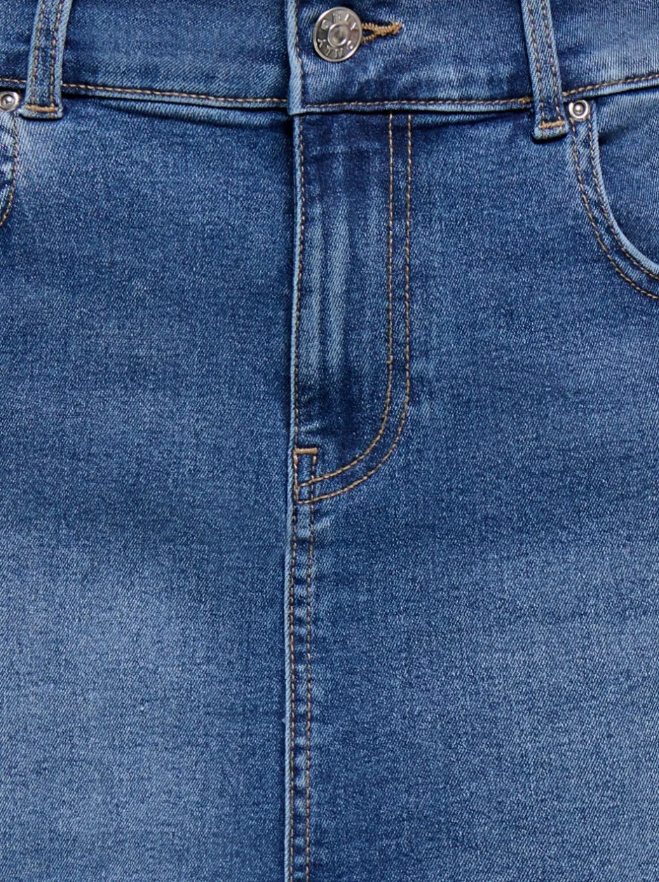 Sale ONLLOLA Denim-nederdel Mininederdel Dame Nederdele