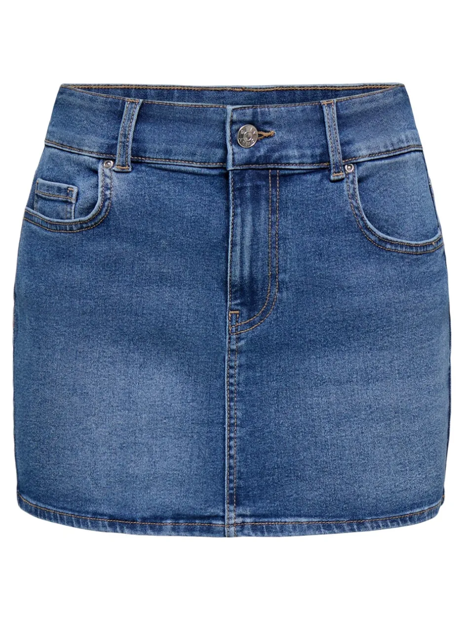 Sale ONLLOLA Denim-nederdel Mininederdel Dame Nederdele
