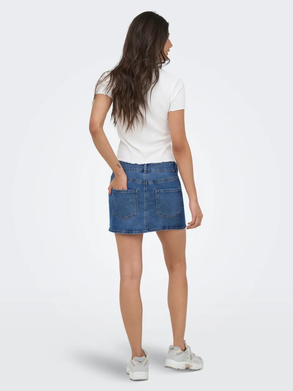 Sale ONLLOLA Denim-nederdel Mininederdel Dame Nederdele
