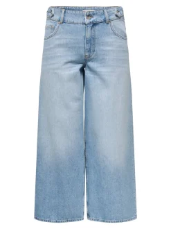 ONLLORAN Mellemhøj talje Wide leg fit Jeans Dame Jeans|Jeans