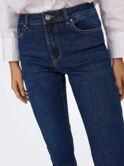 Sale ONLLOUIE Mellemhøj talje Slim fit Jeans Dame Jeans|Jeans