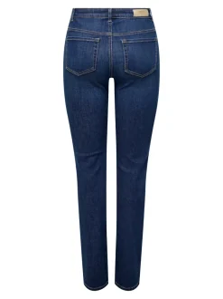 Sale ONLLOUIE Mellemhøj talje Slim fit Jeans Dame Jeans|Jeans