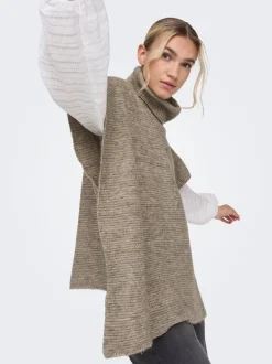 Hot ONLLOVISA Poncho Dame Strik & Cardigans