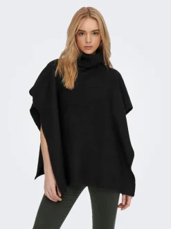 Outlet ONLLOVISA Poncho Dame Strik & Cardigans