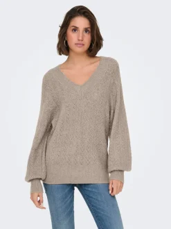 Clearance ONLLUCILLA Striktrøje Dame Strik & Cardigans