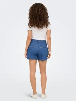 Outlet ONLLUKA Mellemhøj talje Loose fit Denim-shorts Dame Shorts