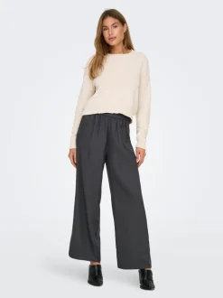 New ONLLULU Regular fit Bukser i wide fit Dame Bukser