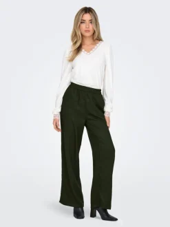 Hot ONLLULU Regular fit Bukser i wide fit Dame Bukser
