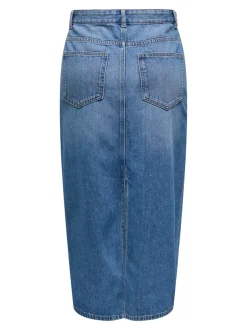 New ONLLUMI Denim Denim-nederdel Midinederdel Dame Nederdele|Denimnederdele