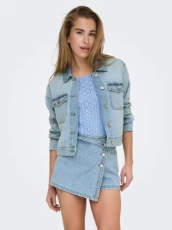 ONLLUMI Denimjakke Dame Jakker Og Frakker|Double Denim