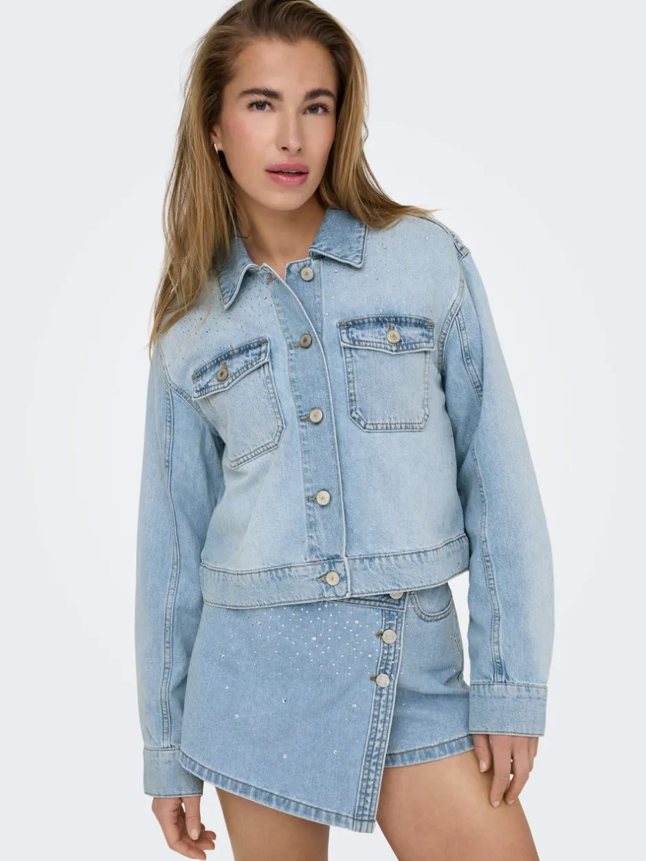 ONLLUMI Denimjakke Dame Jakker Og Frakker|Double Denim
