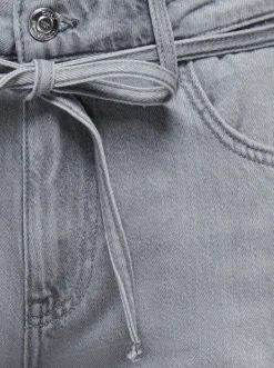 Hot ONLLUMI Mellemhøj talje Wide leg fit Denim-shorts Dame Shorts|Double Denim