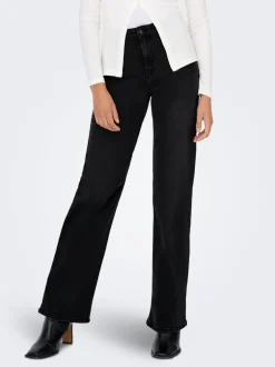 Hot ONLLUNA Høj talje Wide leg fit Jeans Dame Jeans|Jeans