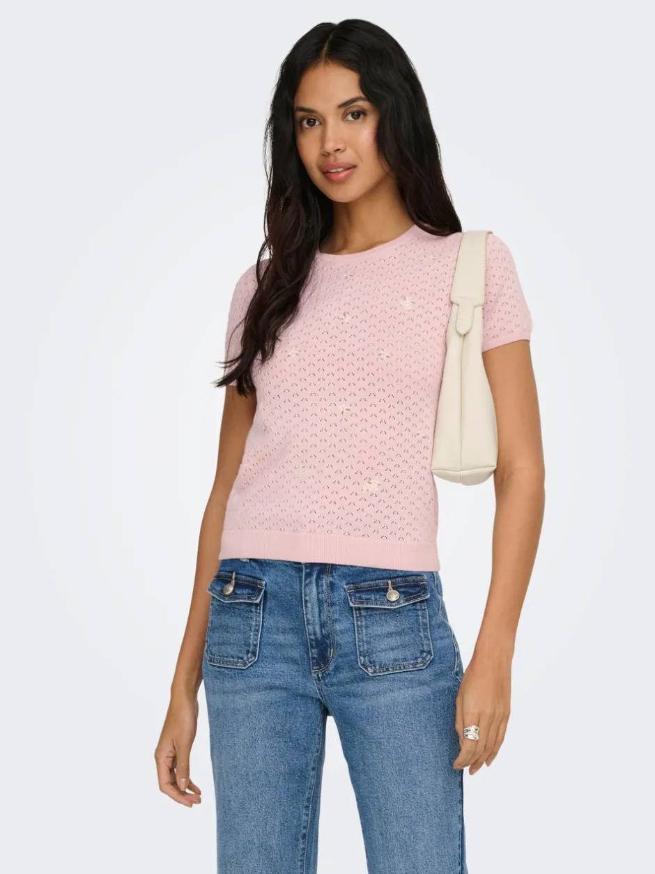 ONLLUNA Strikket T-shirt Dame Strik & Cardigans