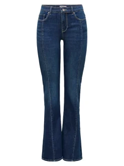 Outlet ONLLUSH Mellemhøj talje Retro flared fit Jeans Dame Jeans|Jeans