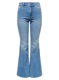 ONLLUSH Mellemhøj talje Retro flared fit Jeans Dame Jeans|Jeans